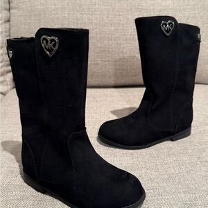 Michael Kors Black Heart-Embellished Boots